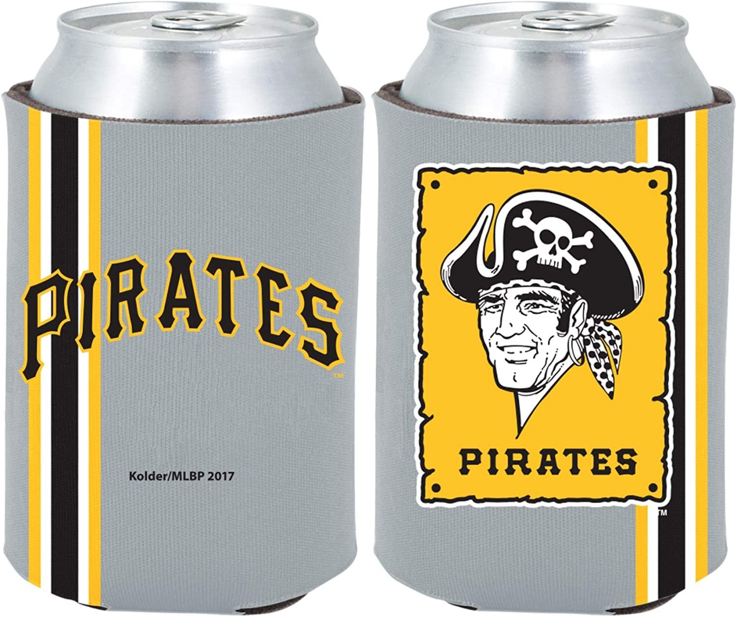 Pittsburgh Pirates 2-Pack Throwback Design 12oz CAN Neoprene Beverage Insulator Holder Cooler Baseball