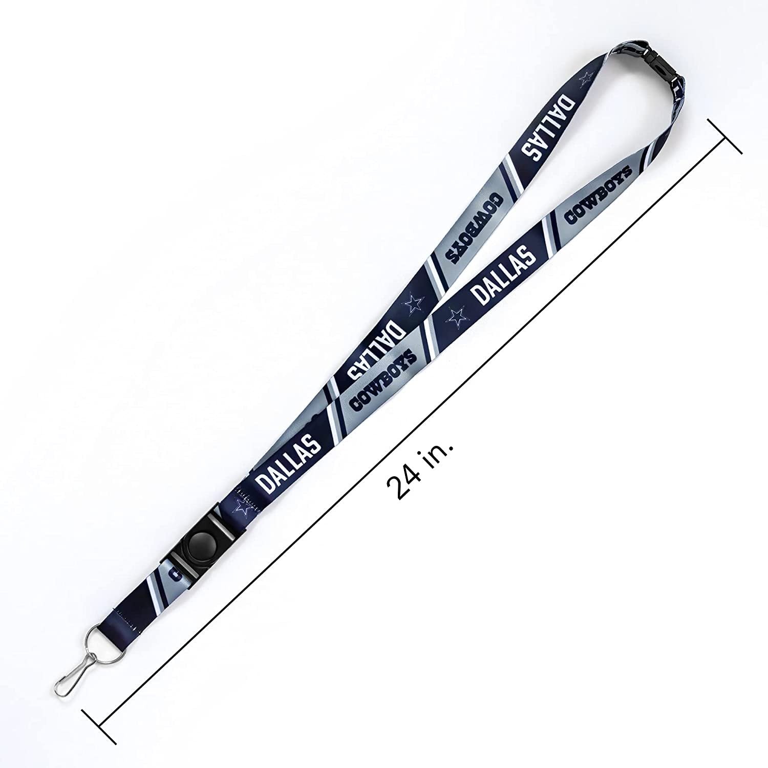 Brigham Young University Cougars BYU Wolfpack Lanyard Keychain Double Sided 18 Inch Button Clip Safety Breakaway