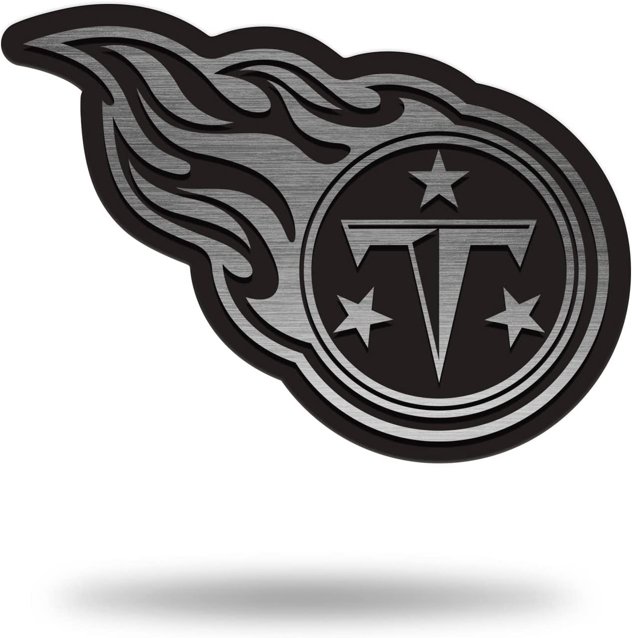 Tennessee Titans Solid Metal Auto Emblem Antique Nickel Design