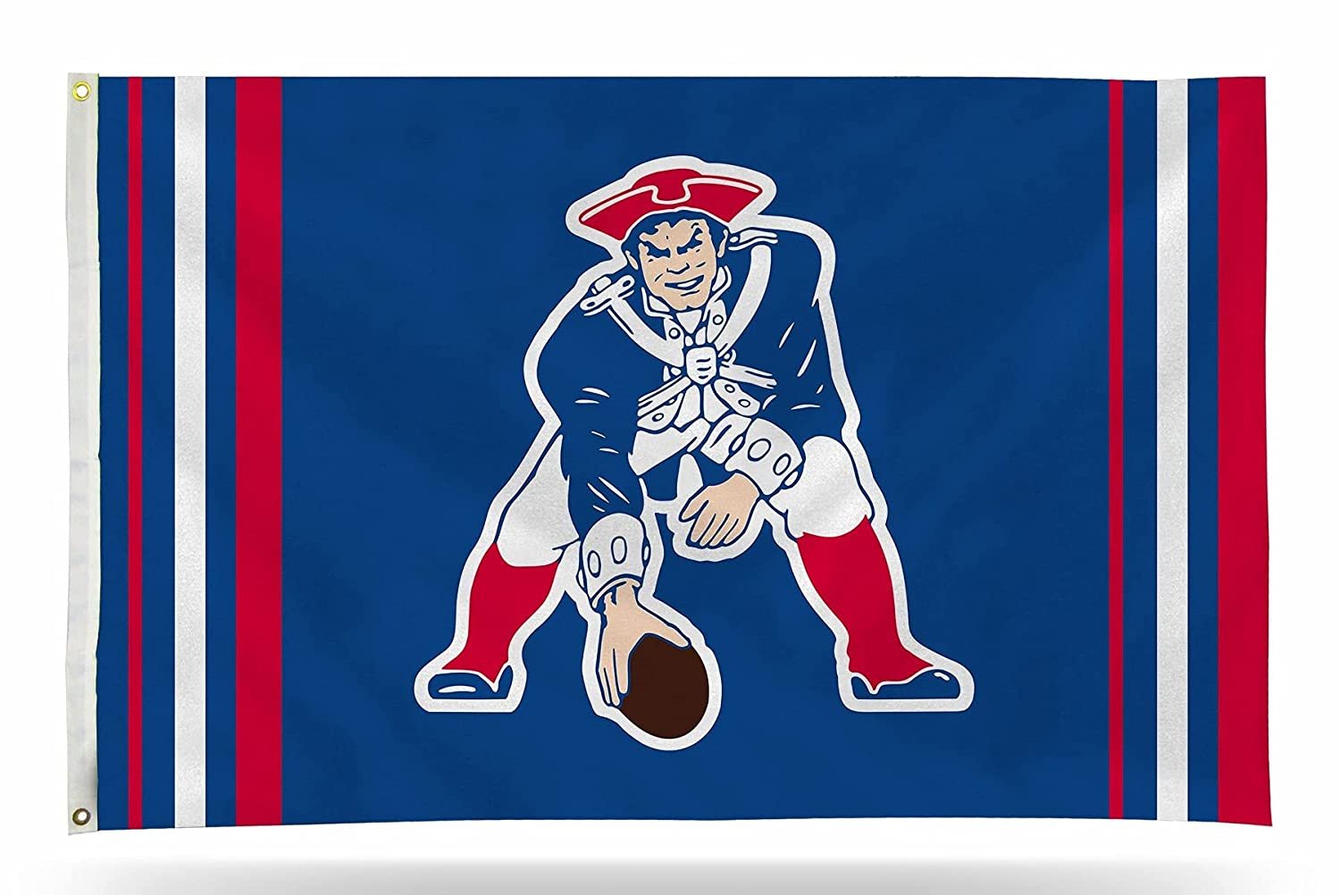 New England Patriots Premium 3x5 Feet Flag Banner, Retro Logo, Metal Grommets, Outdoor Indoor, Single Sided