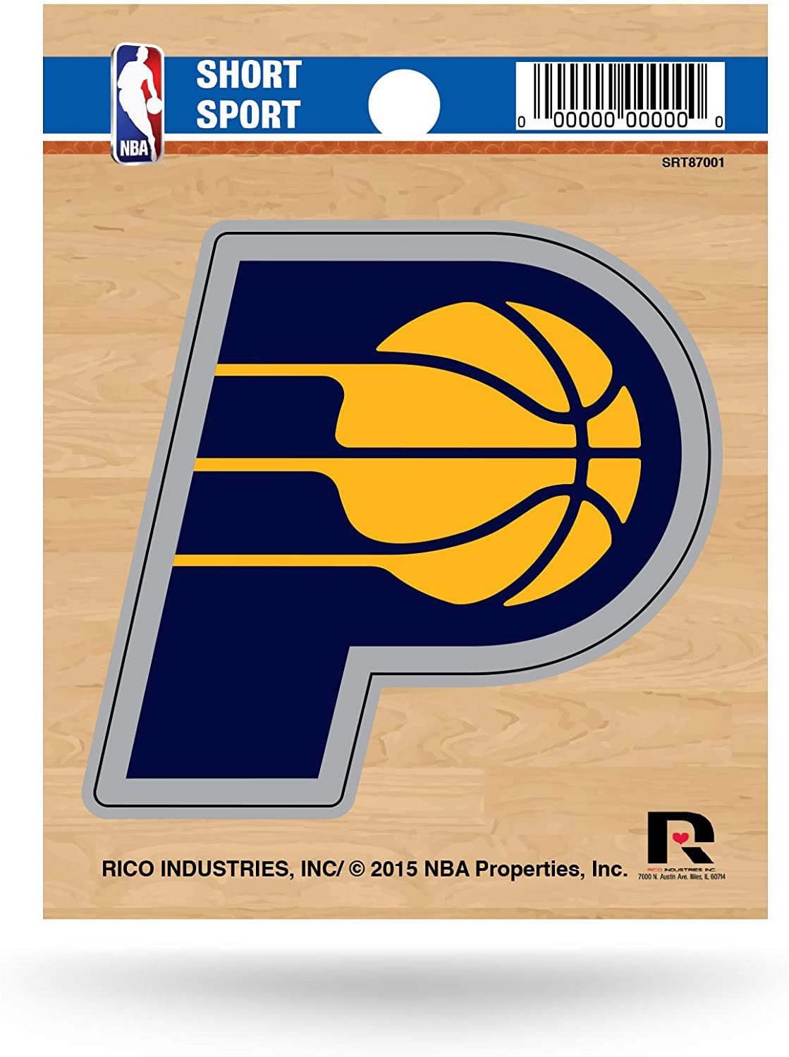 Indiana Pacers 3 Inch Decal Sticker, Flat Vinyl, Die Cut, Full Adhesive Backing