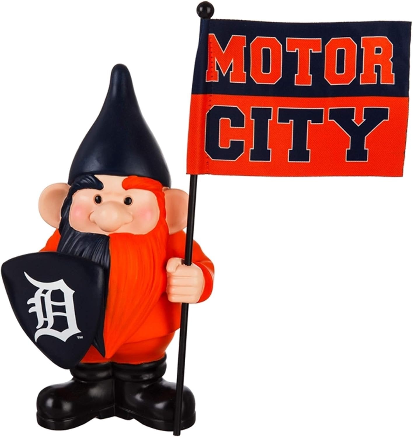 Detroit Tigers 10 Inch Garden Gnome Statue, Outdoor Decoration