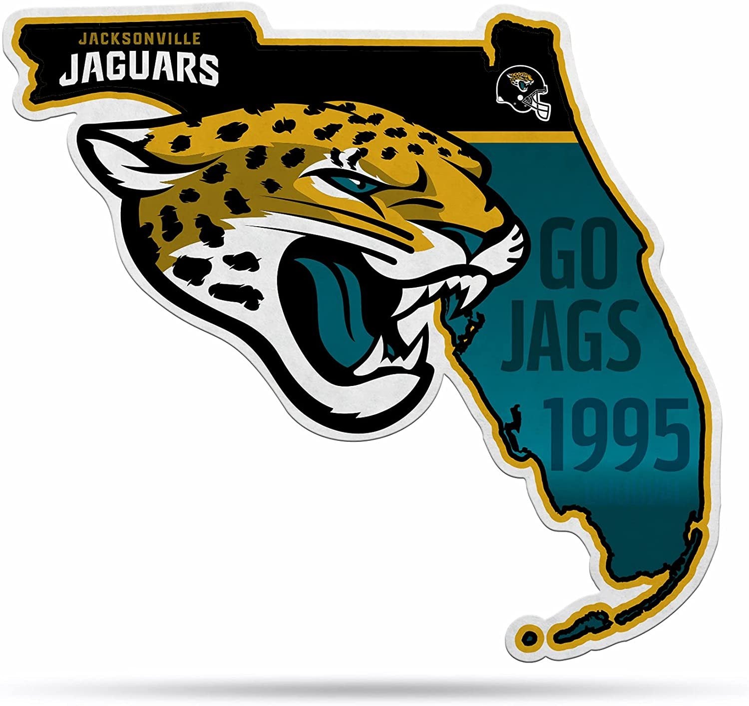 Jacksonville Jaguars Pennant State Shape 18 Inch Soft Felt