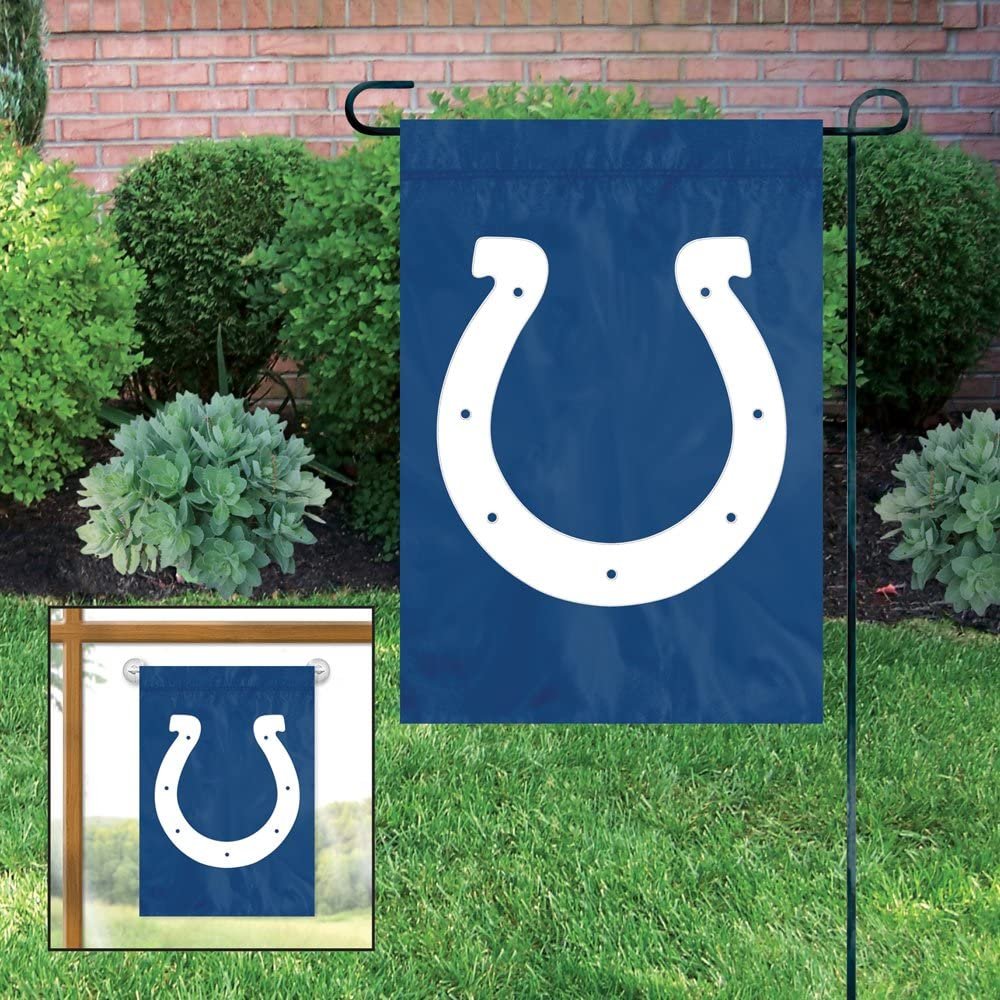 Indianapolis Colts Premium Garden Flag Banner Applique Embroidered 10.5x15 Inch