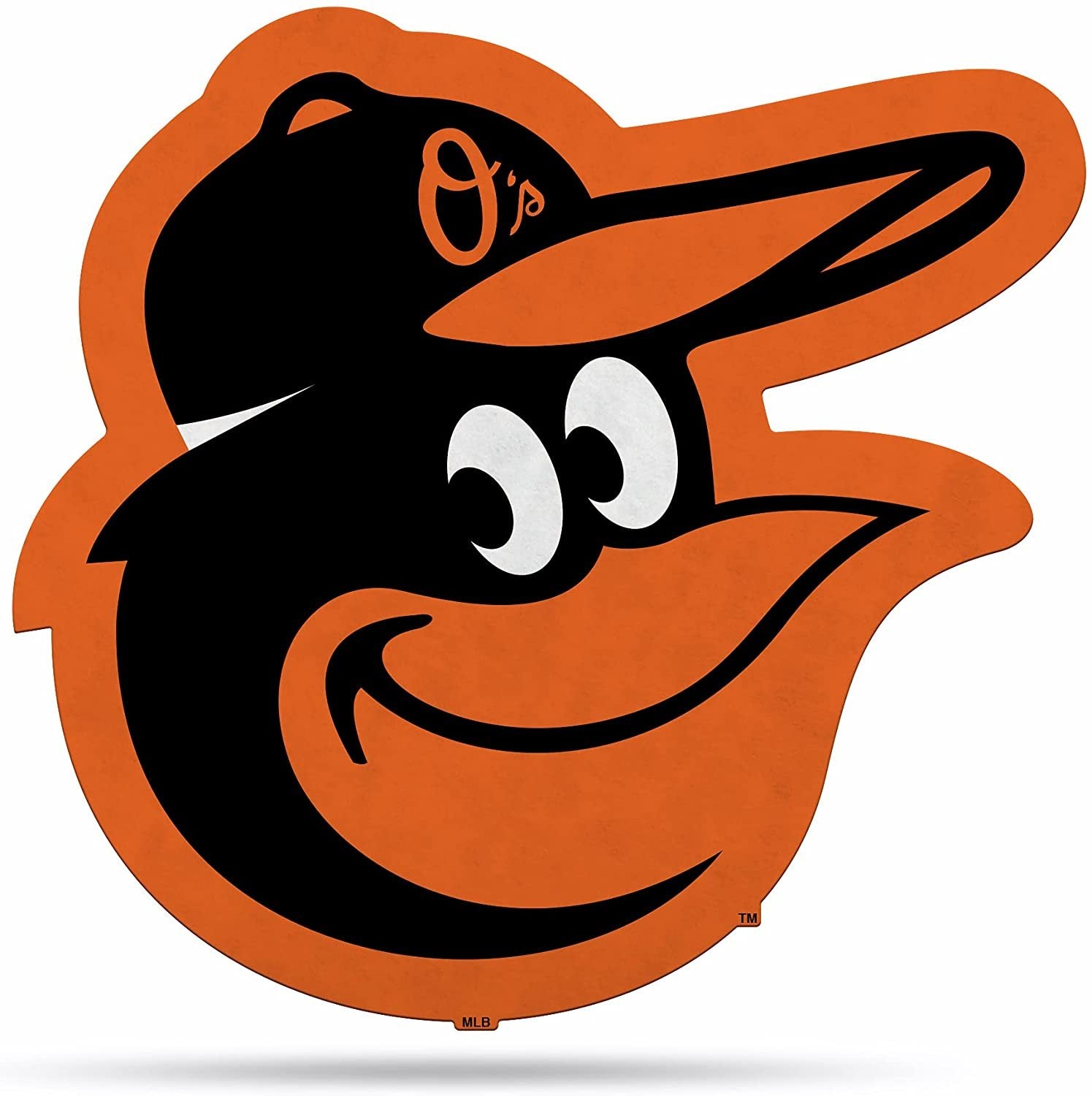 Baltimore Orioles Soft Felt Pennant, Logo Design, Shape Cut, 18 Inch, Easy To Hang