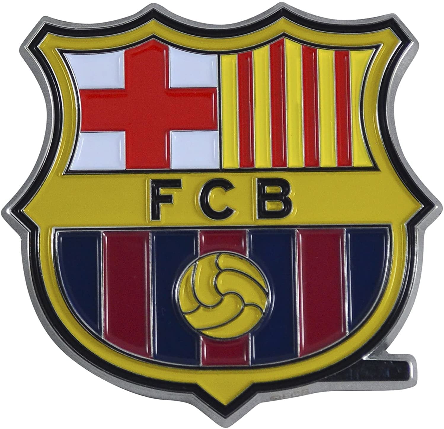 FC Barcelona Auto Emblem Decal Premium Solid Metal Color Raised Soccer Barca Football Club