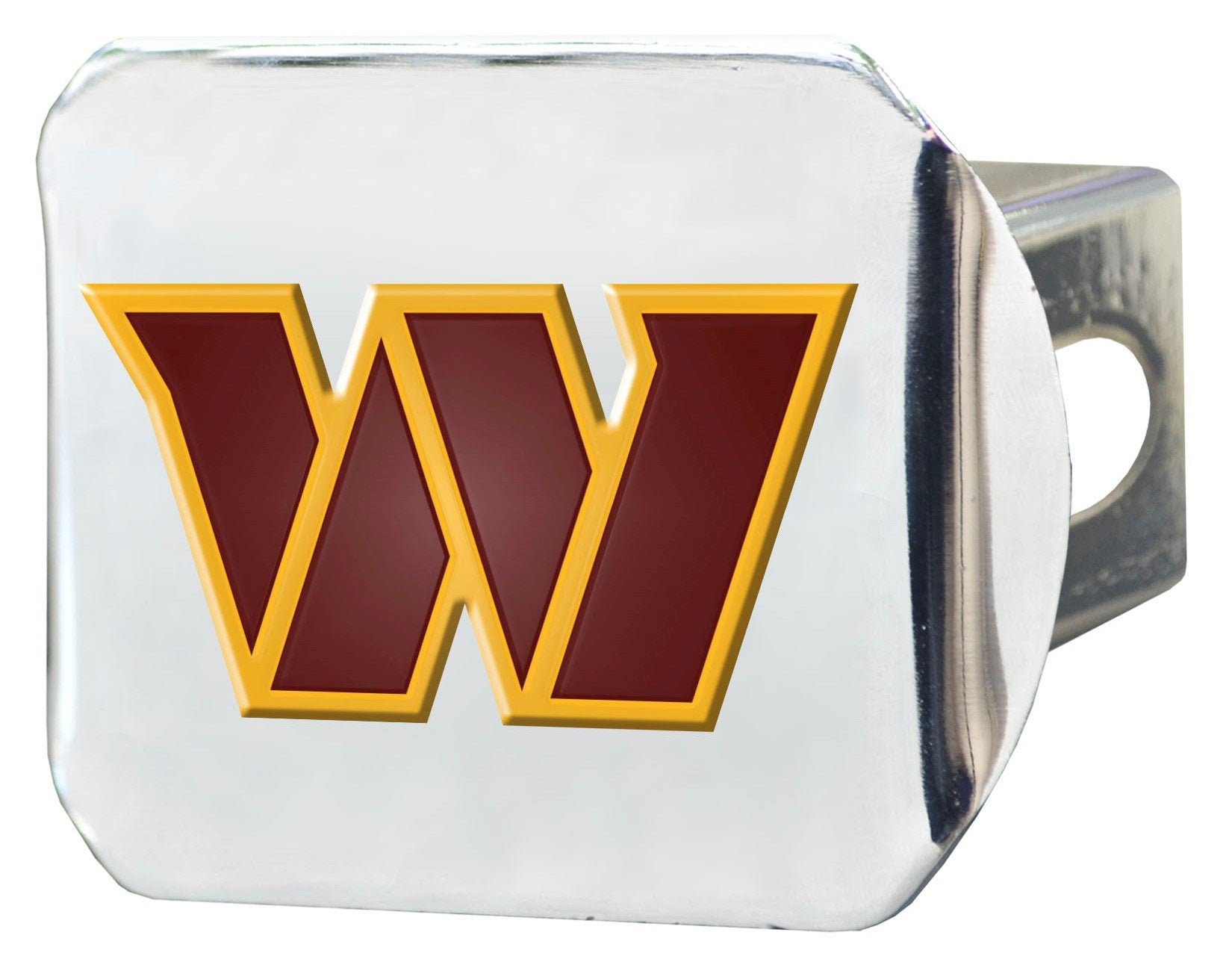 Washington Commanders Solid Metal Hitch Cover with Color Metal Emblem 2 Inch Square Type III
