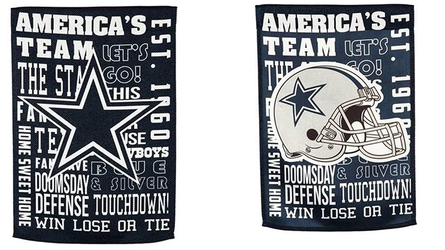 Dallas Cowboys Premium Garden Flag Banner, Double Sided, Fan Rules, Linen, 13x18 Inch