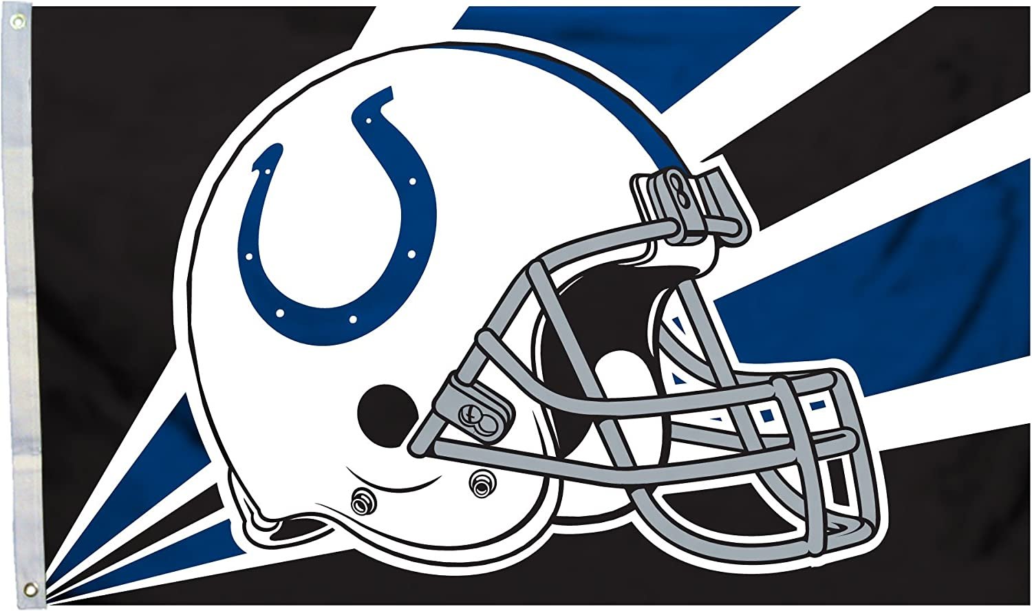 Indianapolis Colts Flag Banner 3x5 Feet Metal Grommets Helmet Design