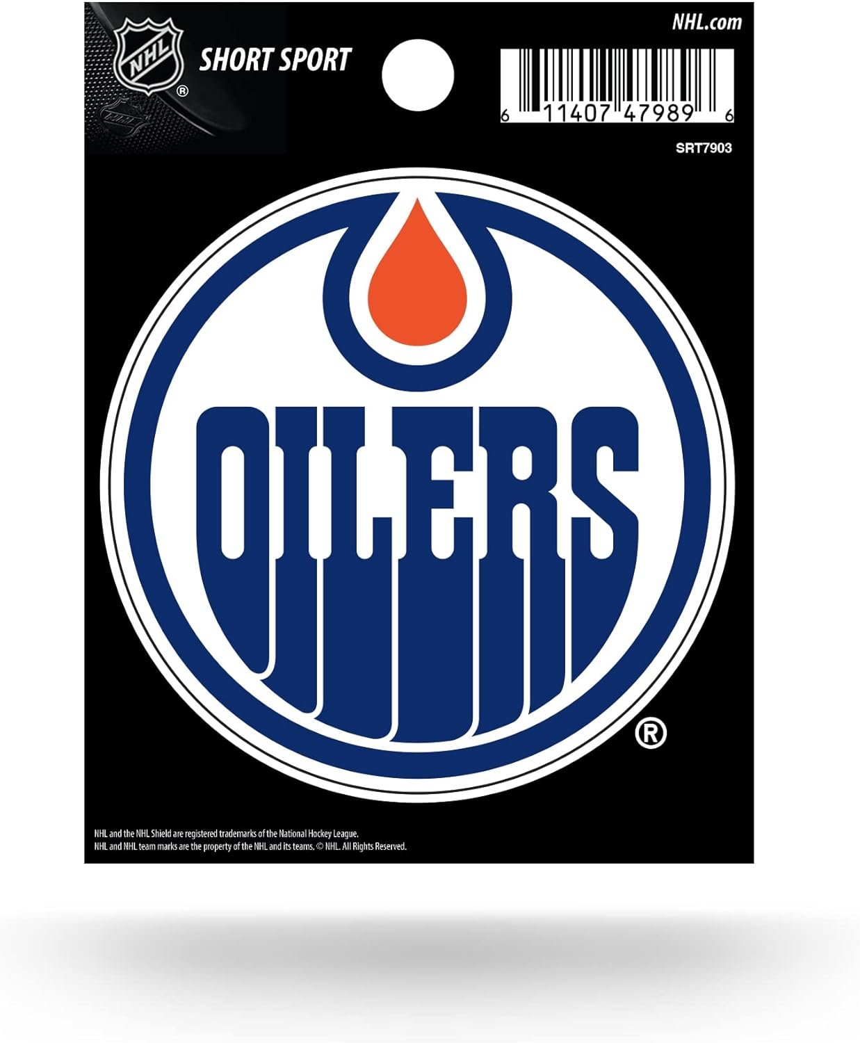 Edmonton Oilers 3 Inch Decal Sticker, Flat Vinyl Die Cut, Full Adhesive Backing