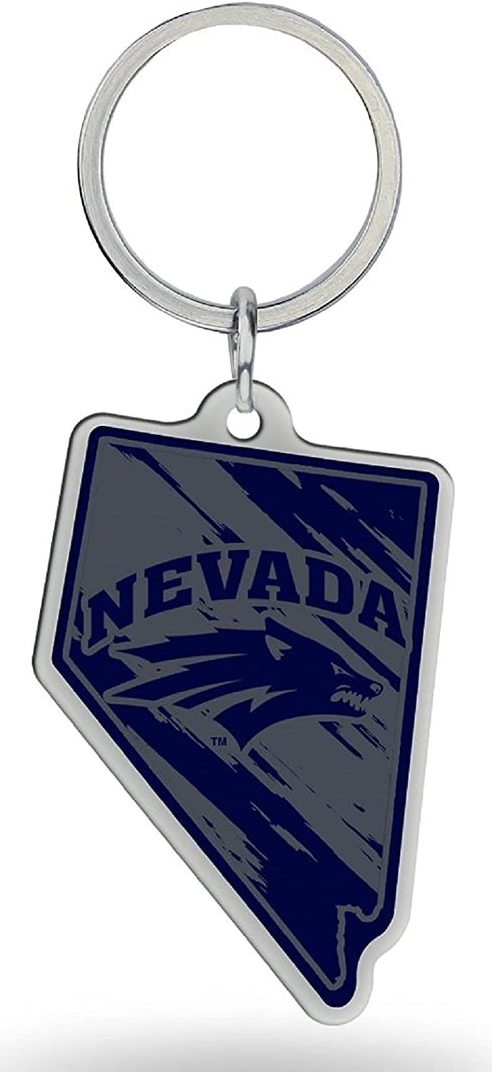 Rico NCAA Nevada - Reno -Nevada State Shaped Keychain