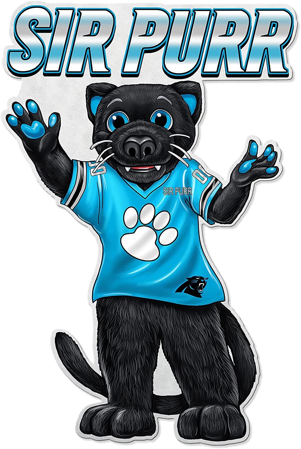 Carolina Panthers Pennant Mascot Logo 18 Inch Soft Felt