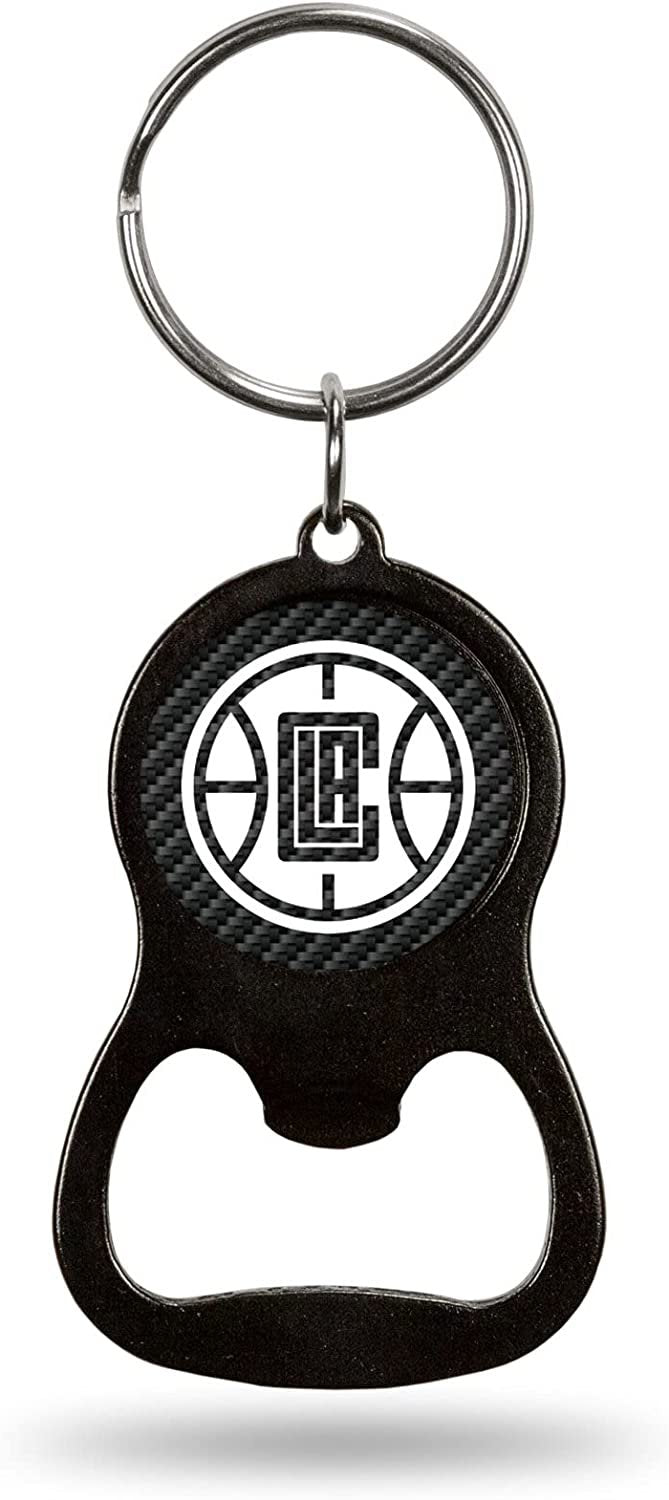 Los Angeles Clippers Keychain Bottle Opener Carbon Fiber Design Metal Basketball