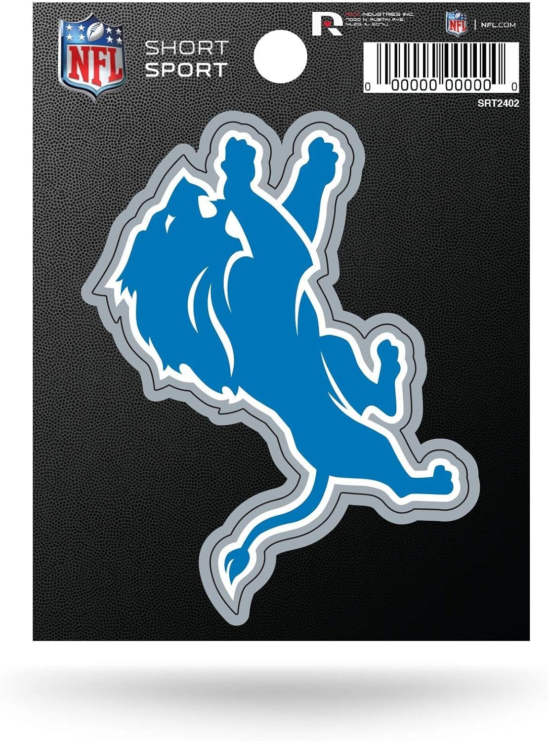 Detroit Lions 3 Inch Die Cut Decal Sticker, Primary Logo Design, Full Adhesive Backing