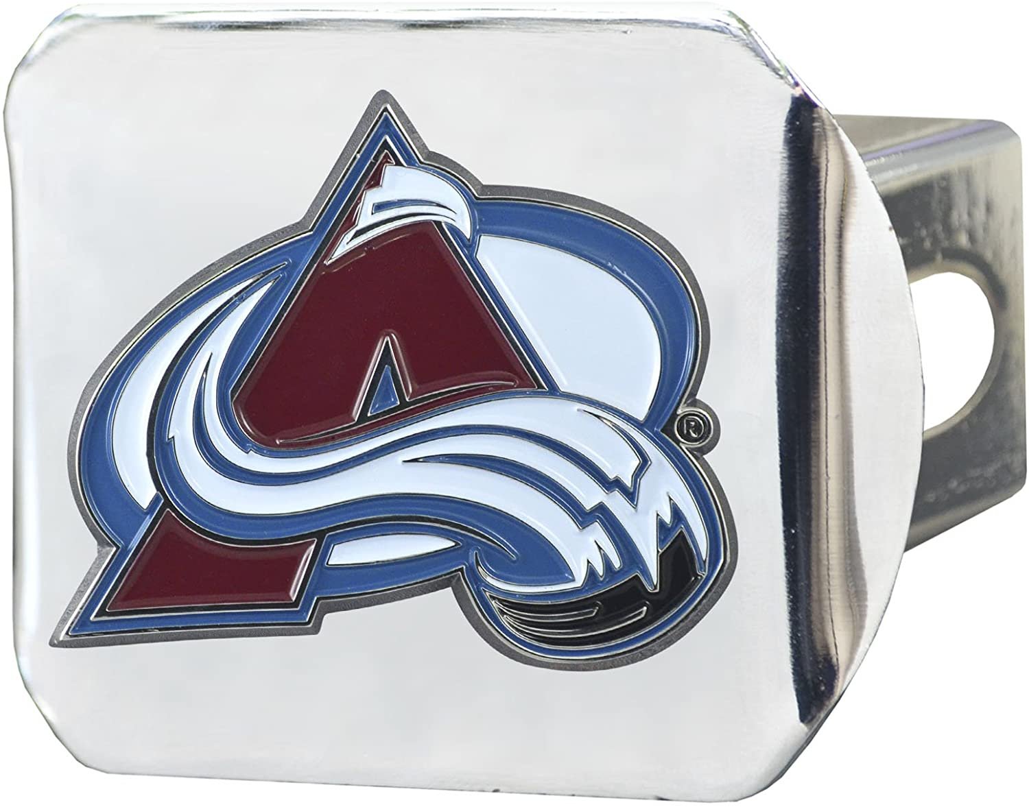 Colorado Avalanche Solid Metal Hitch Cover with Metal Emblem for 2 Inch Receiver