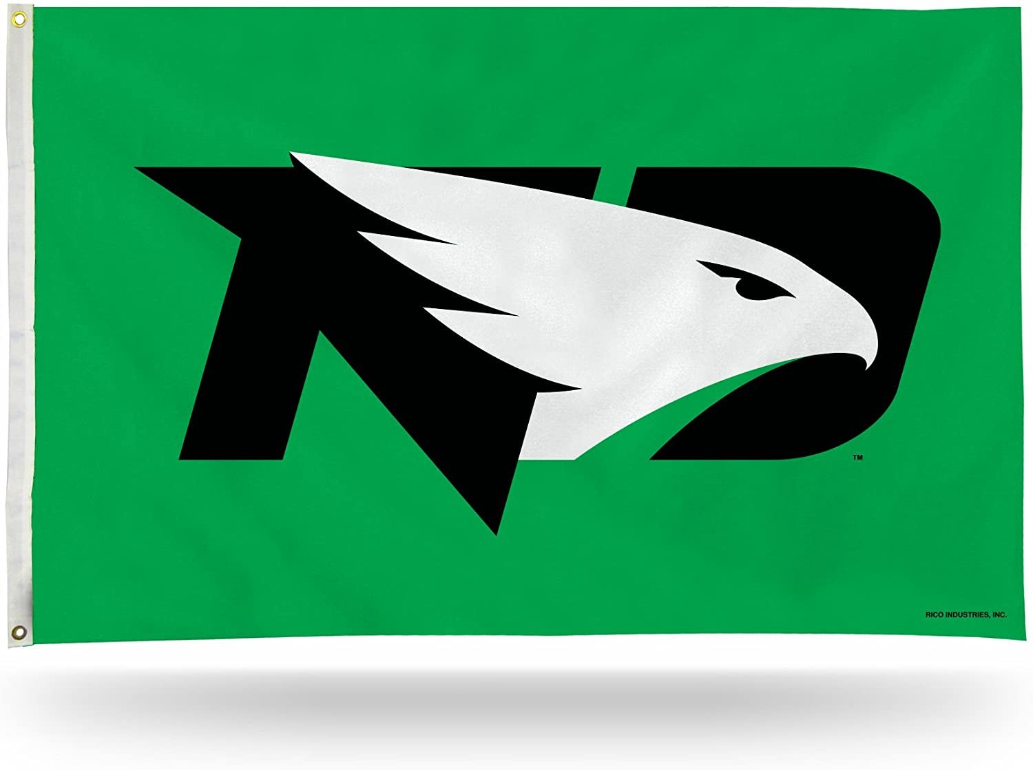 University of North Dakota Fighting Hawks Premium 3x5 Feet Flag Banner, Logo Design, Metal Grommets, Outdoor Use, Single Sided