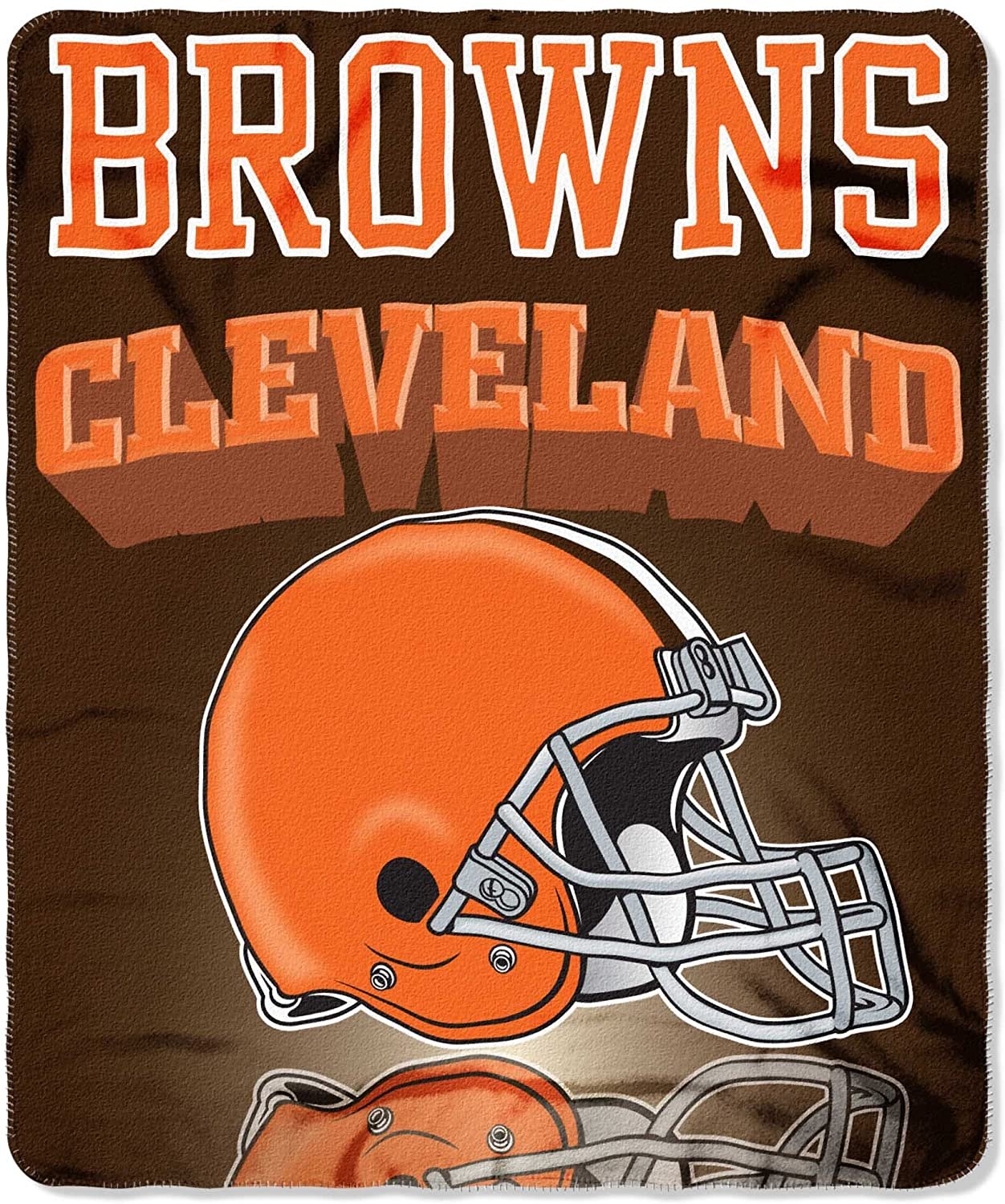 Cleveland Browns Gridiron Fleece Throw, 50-inches x 60-inches