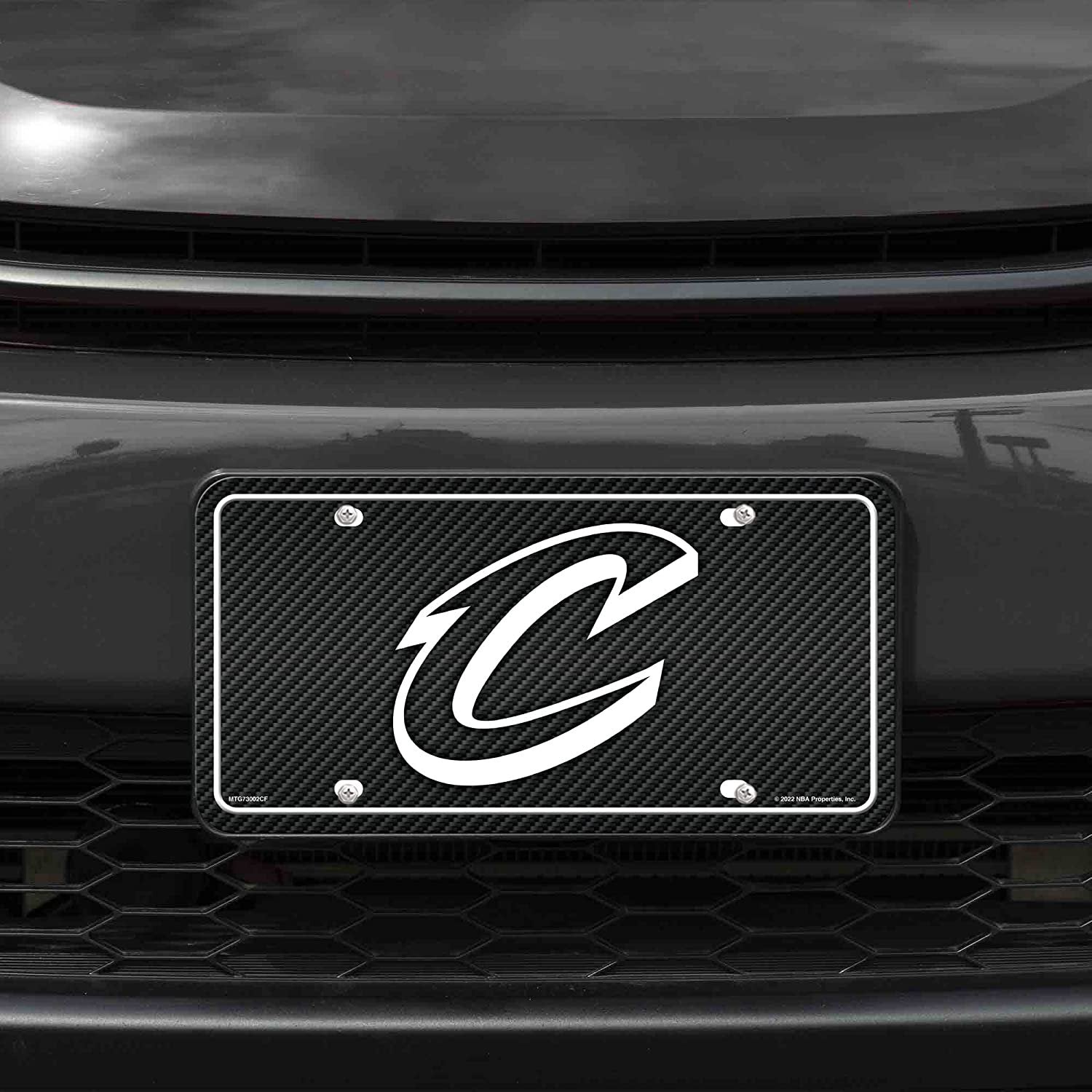 Cleveland Cavaliers Metal Tag License Plate Aluminum Novelty Carbon Fiber Design 12x6 Inch
