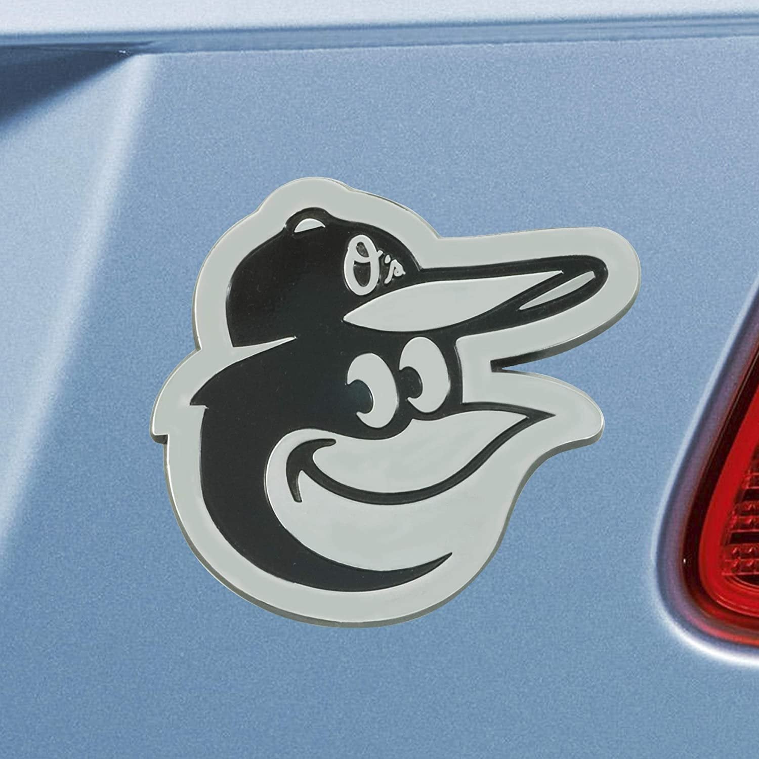 Baltimore Orioles Solid Metal Raised Auto Emblem Decal Adhesive Backing
