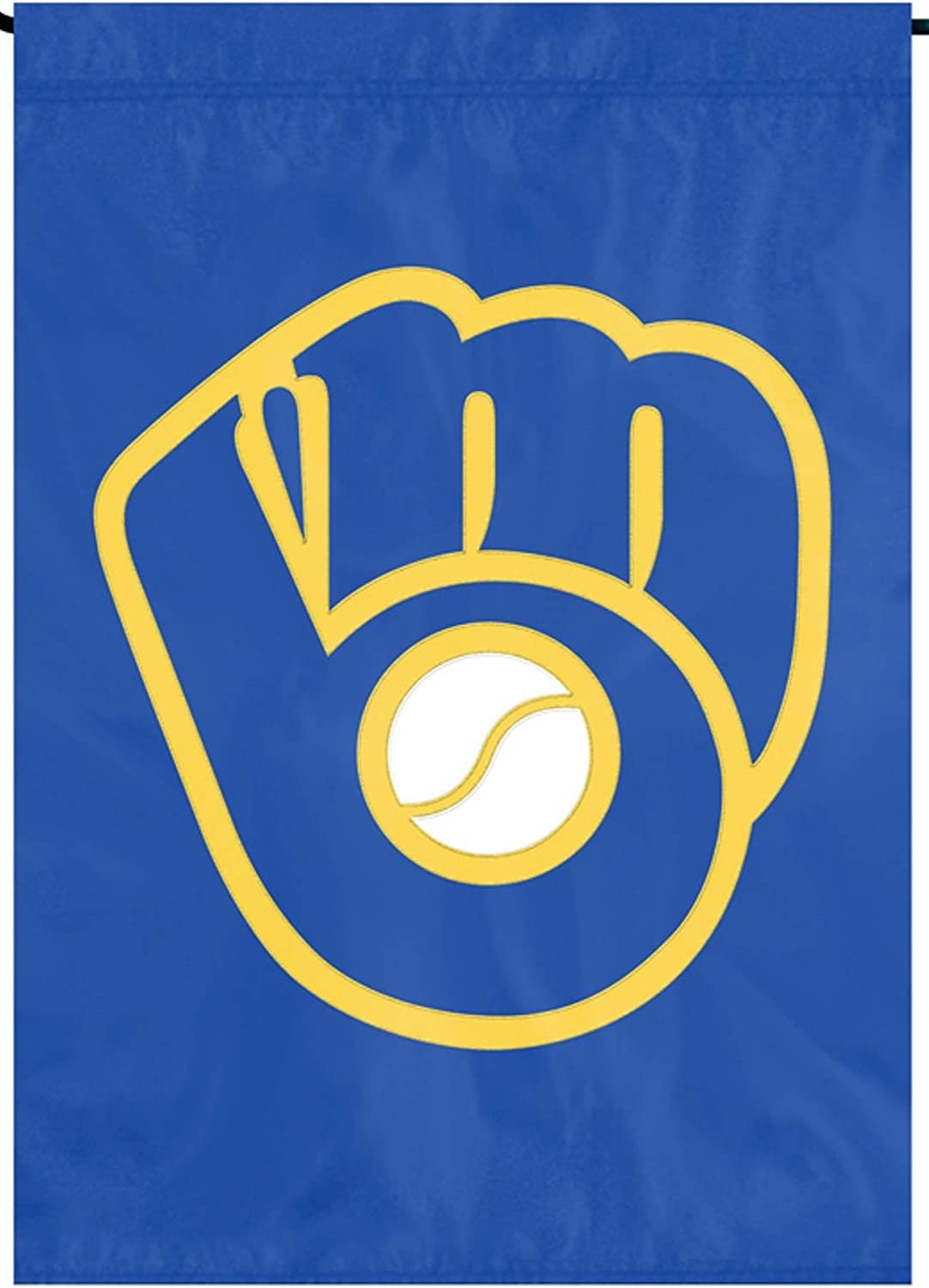 Milwaukee Brewers Premium Garden Flag Banner 13x18 Inch Applique Embroidered Outdoor Baseball