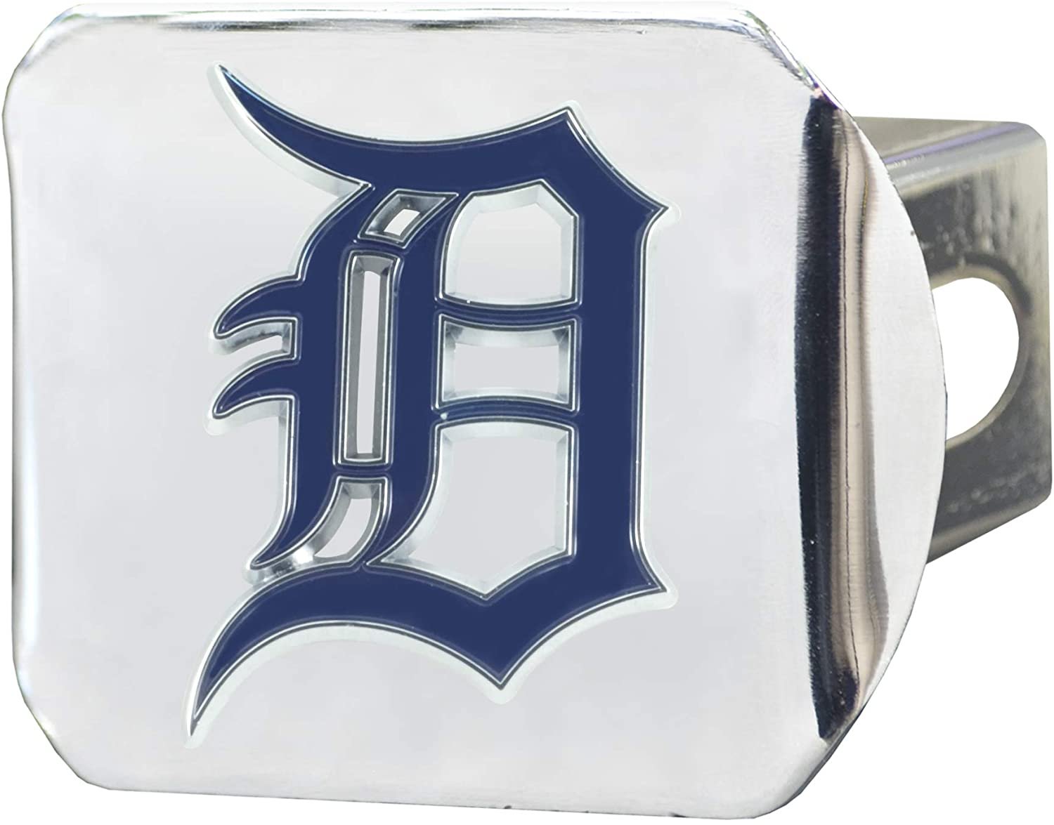 Detroit Tigers Solid Metal Hitch Cover Raised Color Emblem 2" Square Type III Receiver