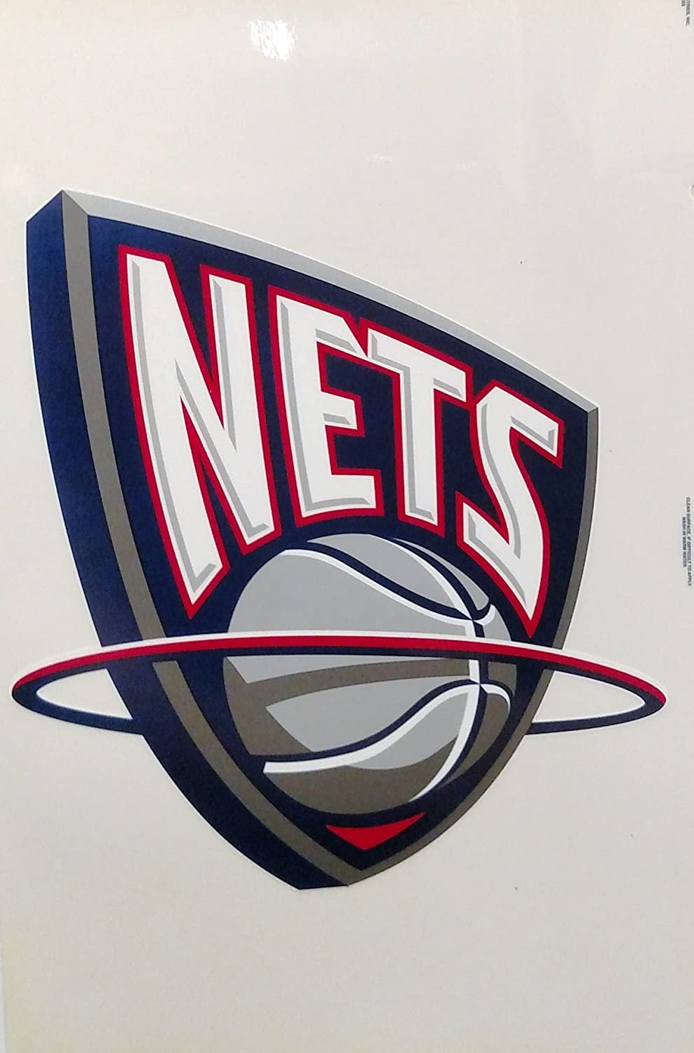 Brooklyn Nets RETRO LOGO 18 Inch Reusable JUMBO Static Cling Decal Basketball