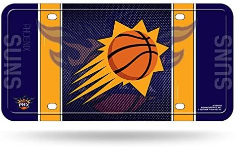 Phoenix Suns Metal Auto Tag License Plate, Jersey Design, 6x12 Inch