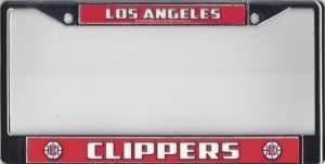 Los Angeles Clippers Chrome Metal License Plate Frame Tag Cover, 6x12 Inch