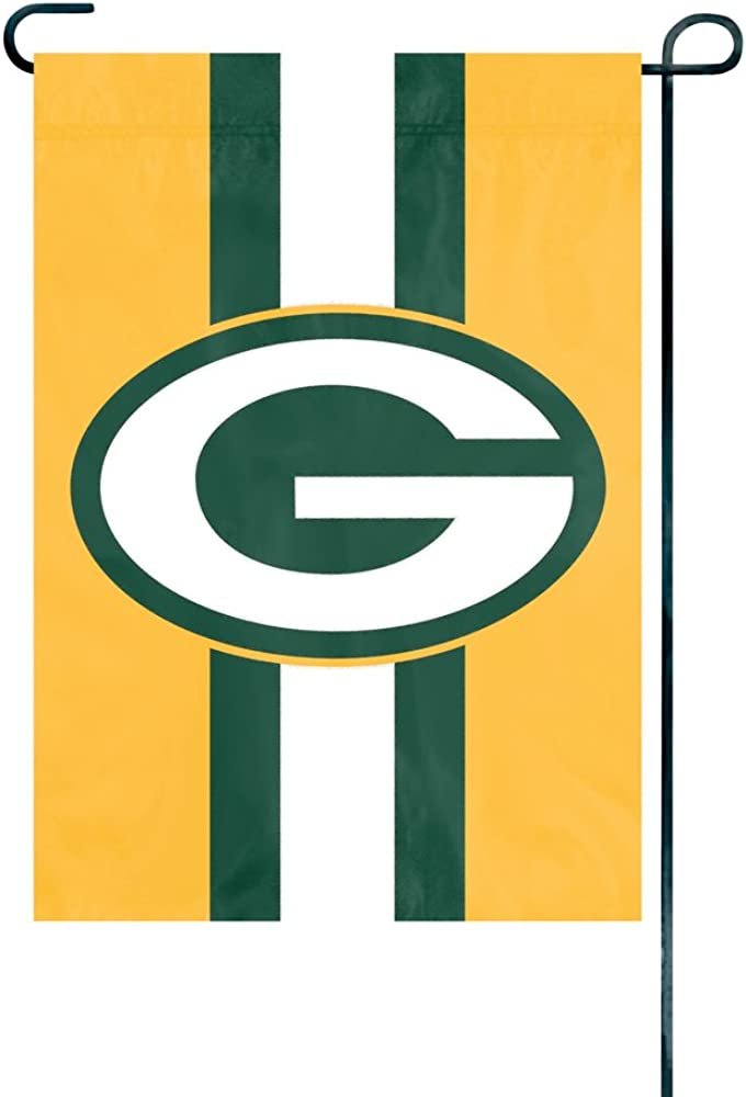 Green Bay Packers Premium Garden Flag Banner Applique Embroidered 12.5x18 Inch