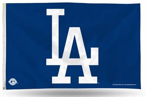 Los Angeles Dodgers Premium 3x5 Feet Flag Banner, Logo Design, Metal Grommets, Outdoor Use, Single Sided