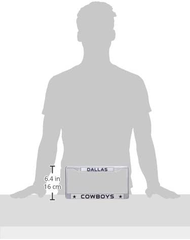 Dallas Cowboys Metal License Plate Frame Chrome Tag Cover 12x6 Inch