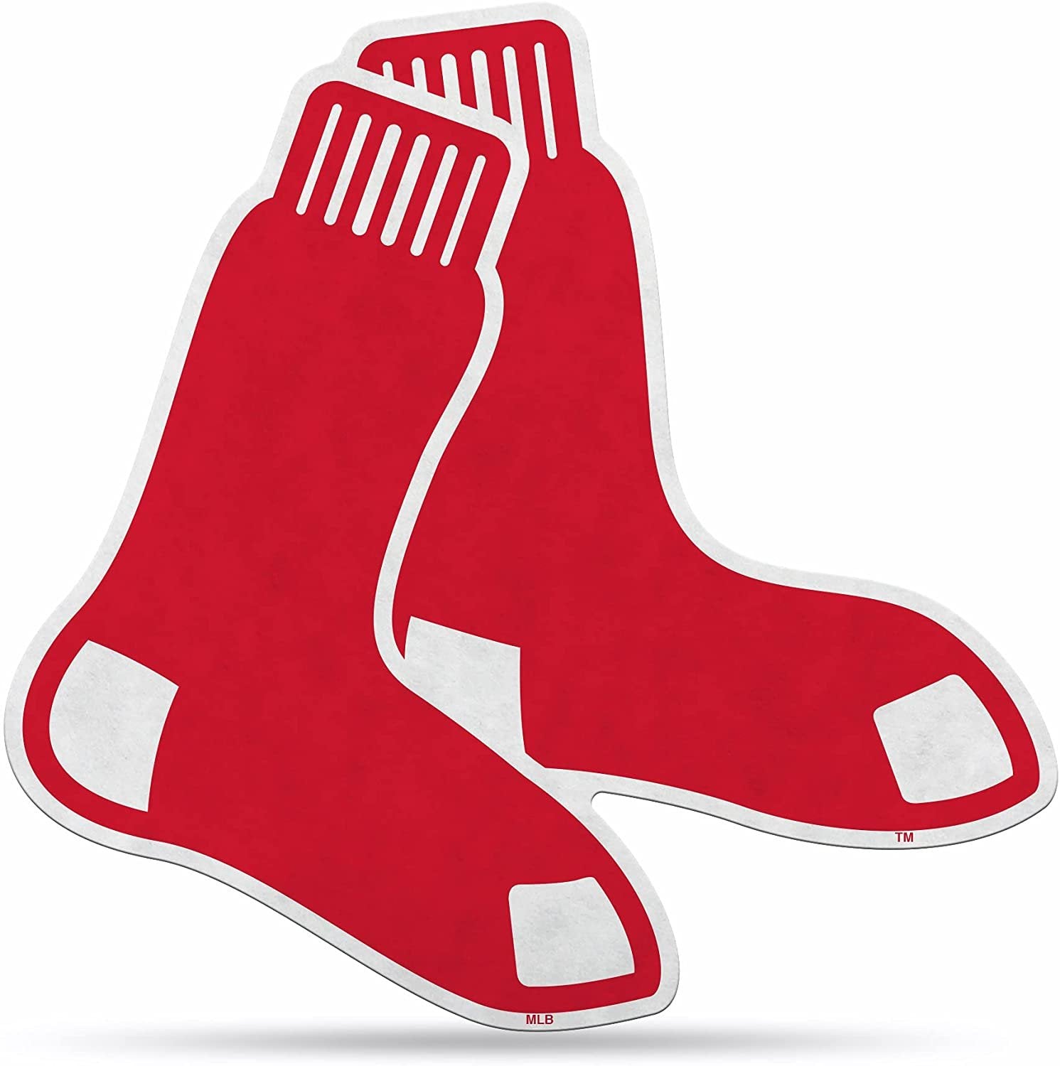 Boston Red Sox Soft Felt Pennant, Logo Design, Shape Cut, 18 Inch, Easy To Hang