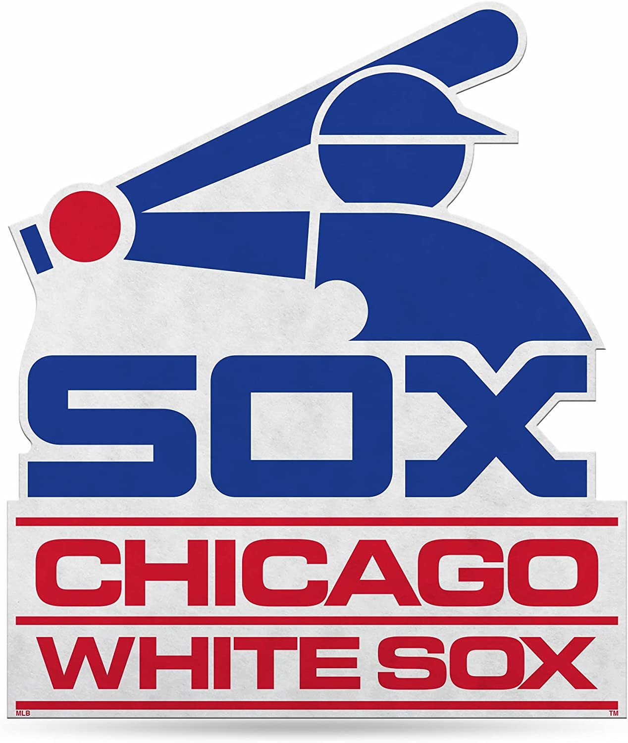 Chicago White Sox Pennant Felt Retro Design Shape Cut 18 Inch