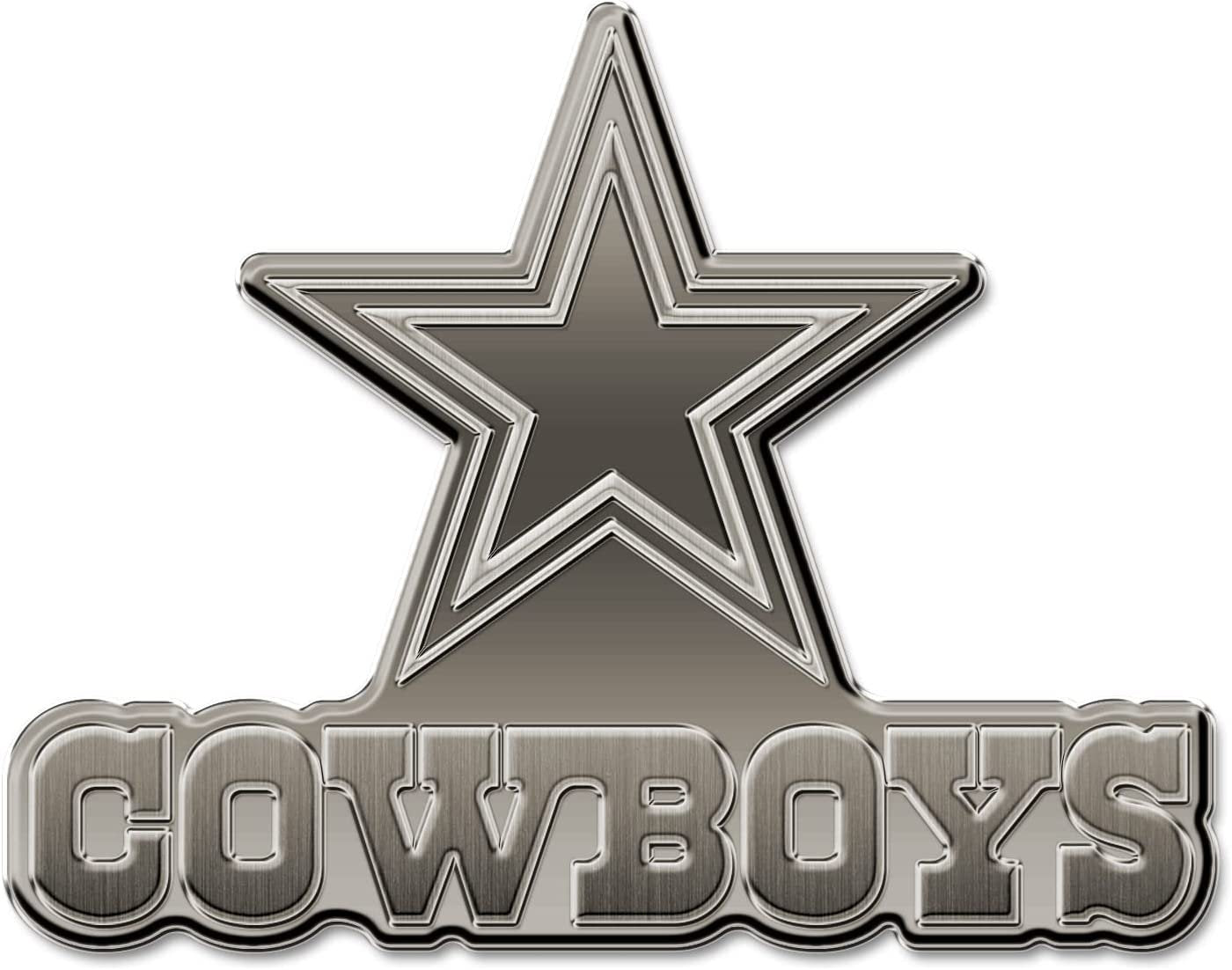 Dallas Cowboys Solid Metal Auto Emblem Antique Nickel Design