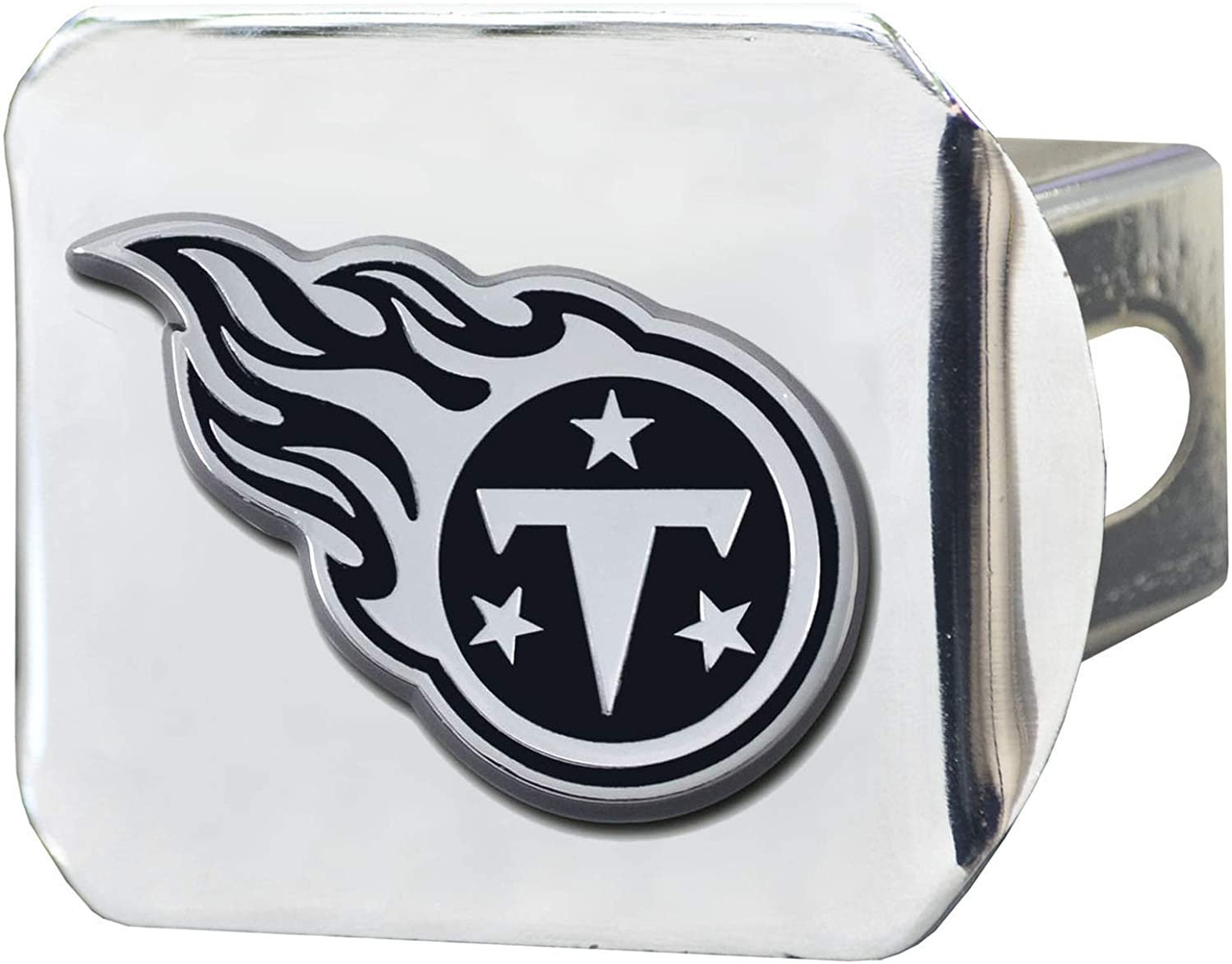 Tennessee Titans Hitch Cover Solid Metal with Raised Chrome Metal Emblem 2" Square Type III