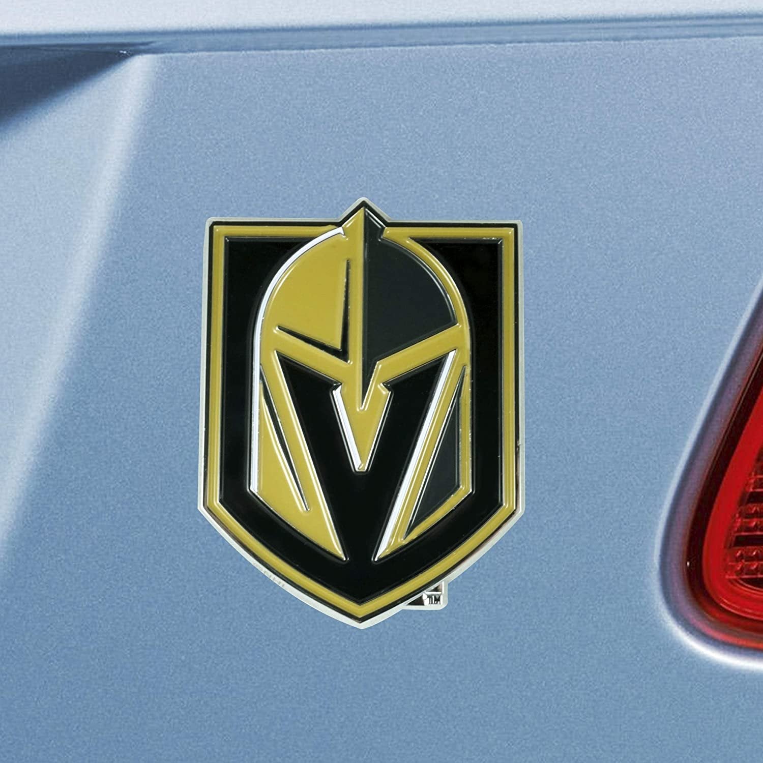 Vegas Golden Knights Solid Metal Color Auto Emblem Raised Decal Adhesive Tape Backing