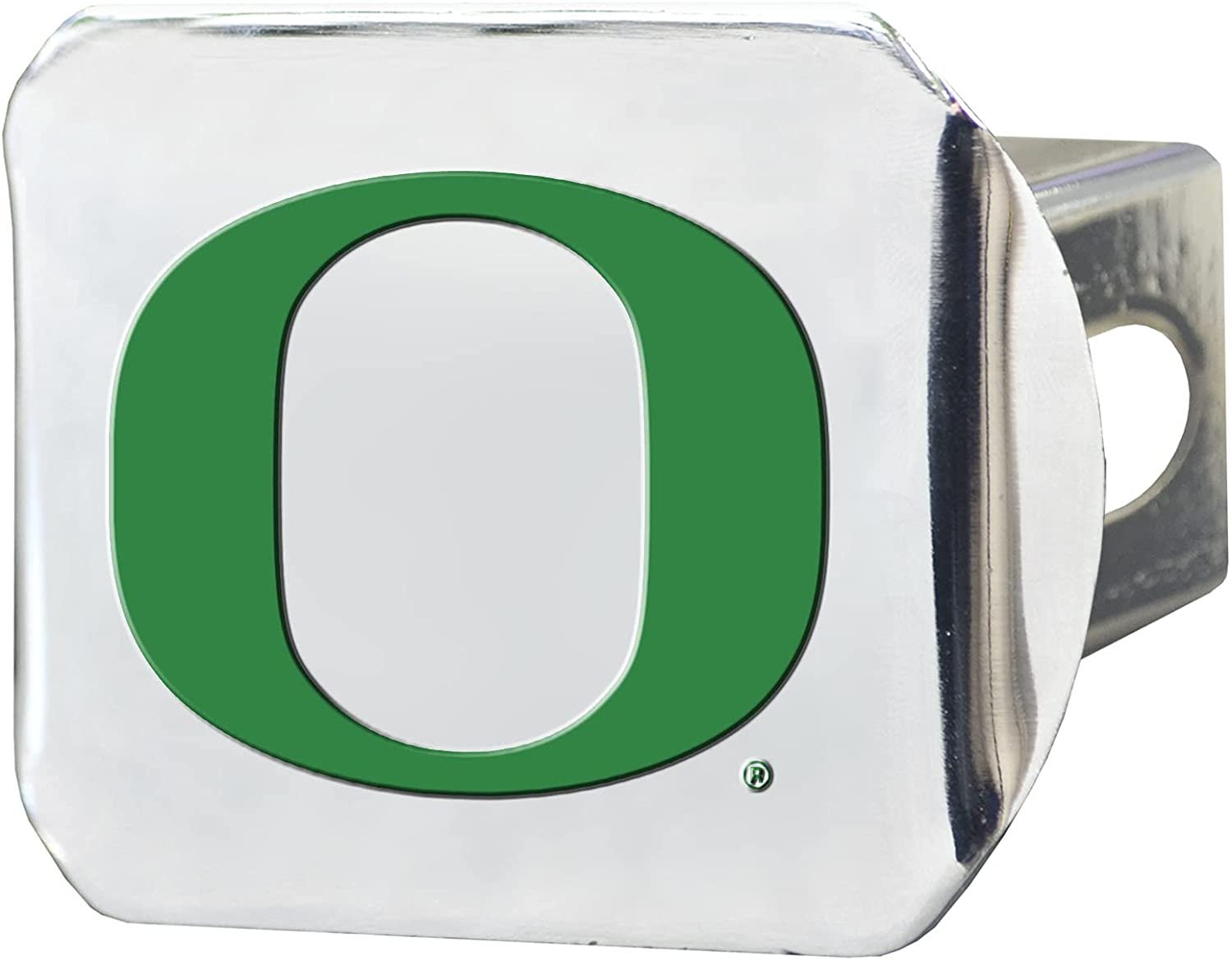 Oregon Ducks Hitch Cover Solid Metal with Raised Color Metal Emblem 2" Square Type III University of
