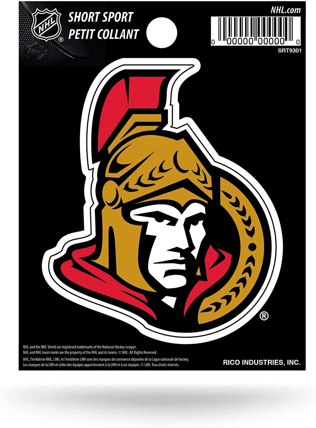 Ottawa Senators 3" Short Sport Decal