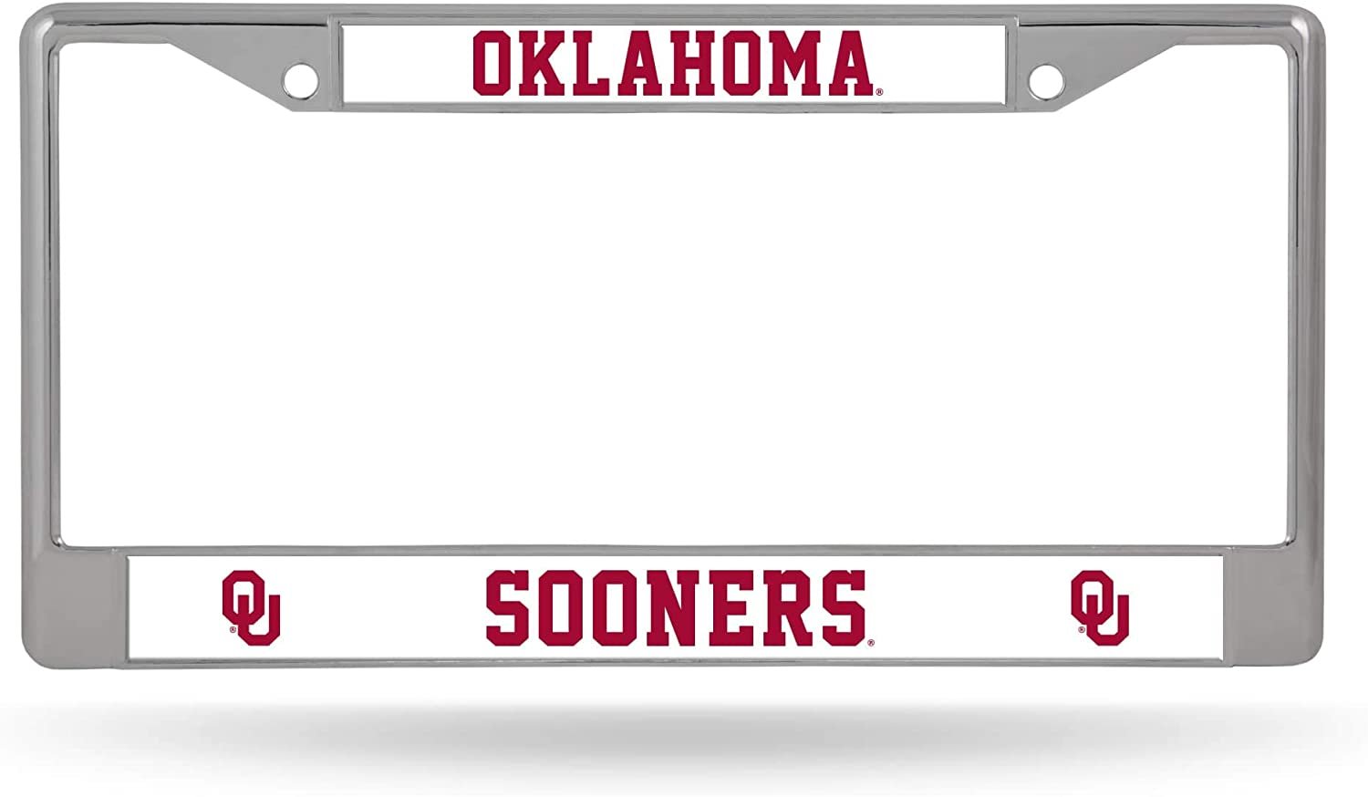 Oklahoma Sooners Chrome License Plate Frame University of