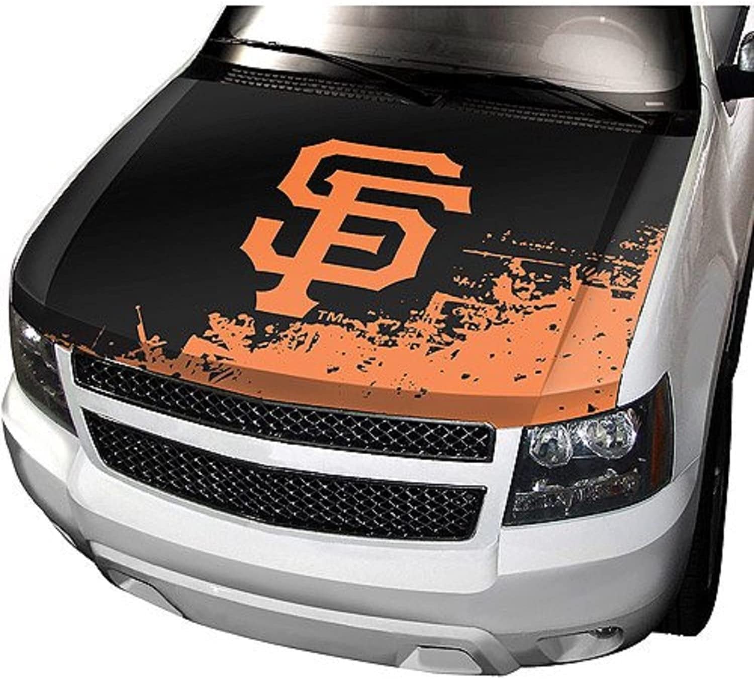 San Francisco Giants Premium Fabric Hood Cover Decal Auto Car Truck Baseball