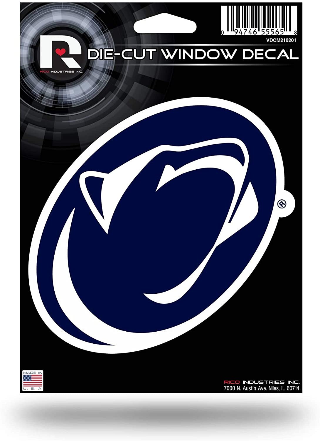 Penn State University Nittany Lions 5 Inch Die Cut Flat Vinyl Decal Sticker Adhesive Backing