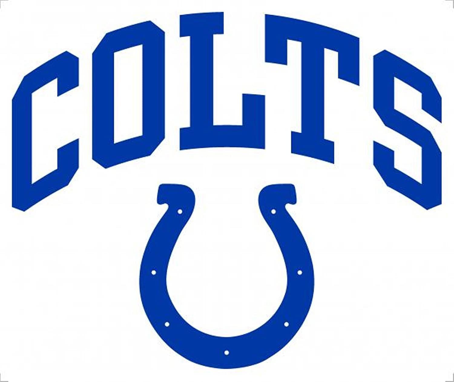 Indianapolis Colts 12" ARCHED Decal Reusable Repositionable Auto Home Football