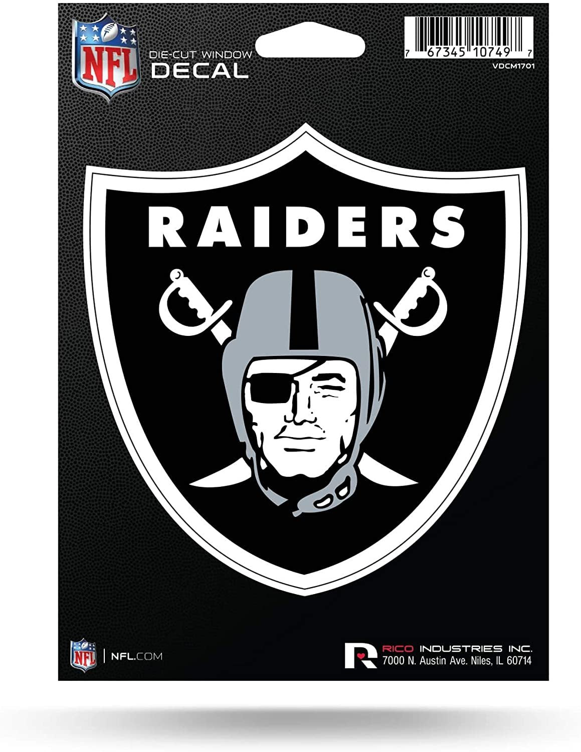 Las Vegas Raiders 5 Inch Die Cut Flat Vinyl Decal Sticker Adhesive Backing