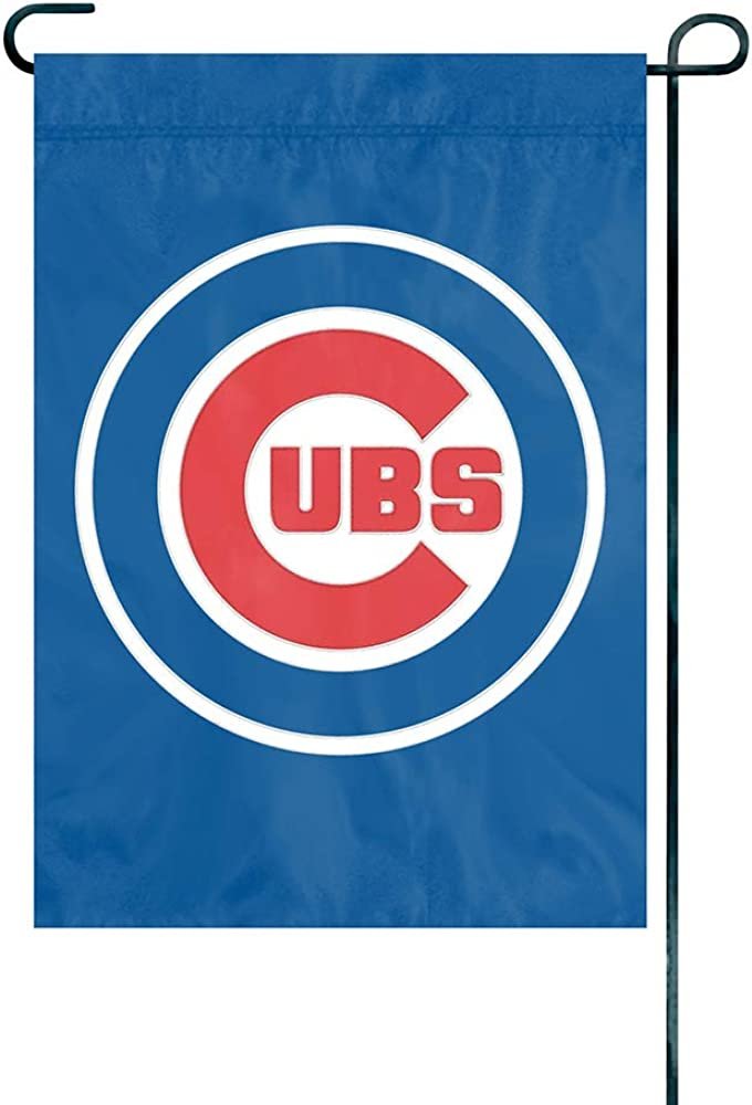 Chicago Cubs Premium Garden Flag Banner 13x18 Inch Applique Embroidered Outdoor Baseball