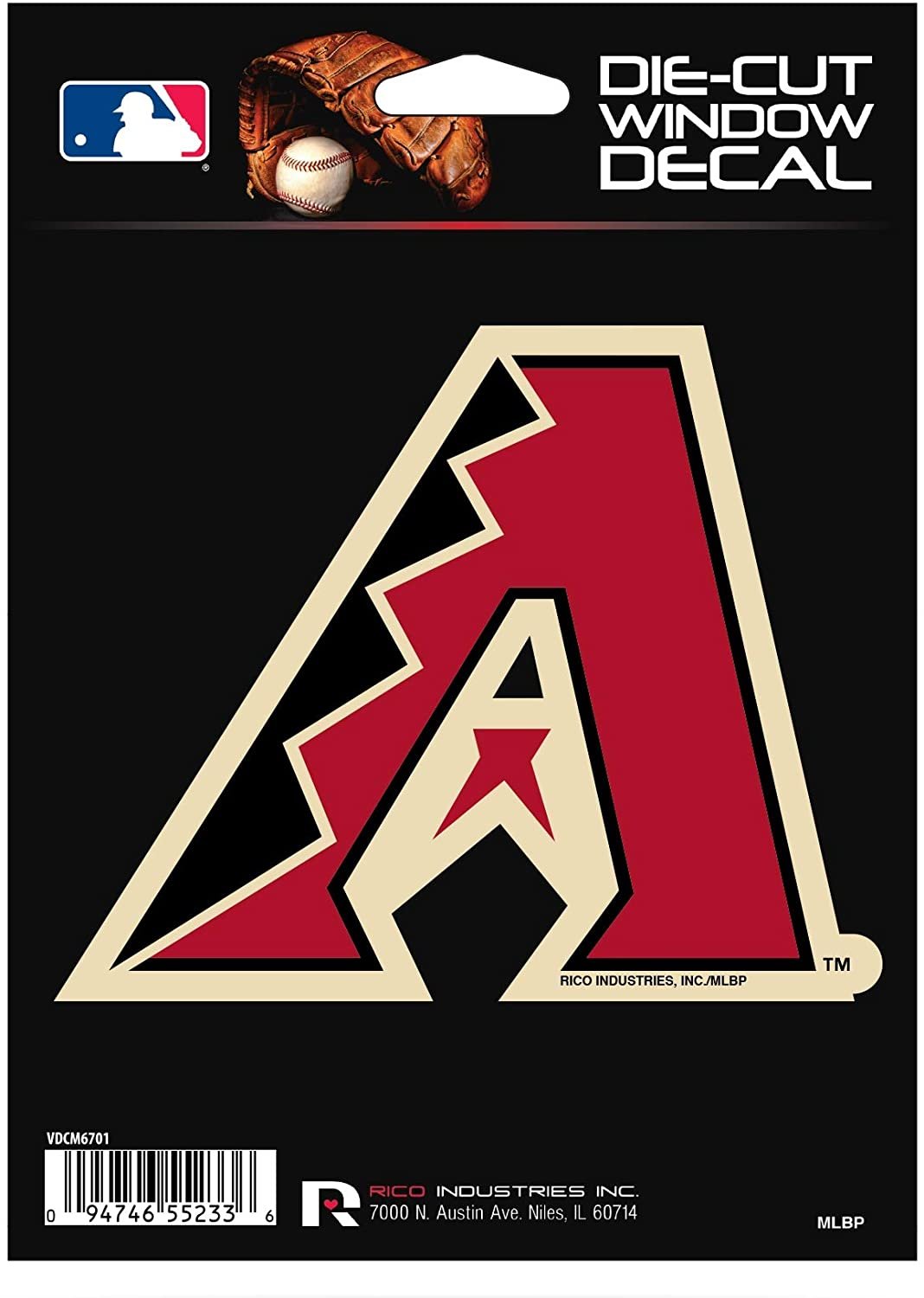 Arizona Diamondbacks 5" Decal Flat Vinyl Die Cut Sticker Emblem Auto Home Baseball