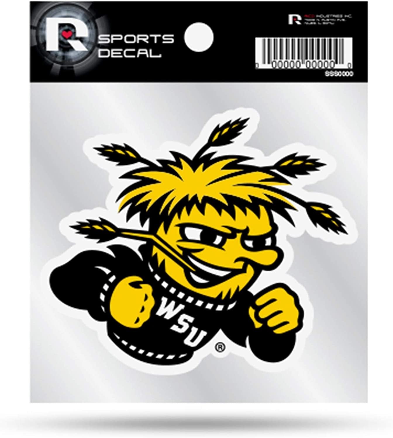 Wichita State Shockers Premium 4x4 Decal with Clear Backing Flat Vinyl Auto Home Sticker University of