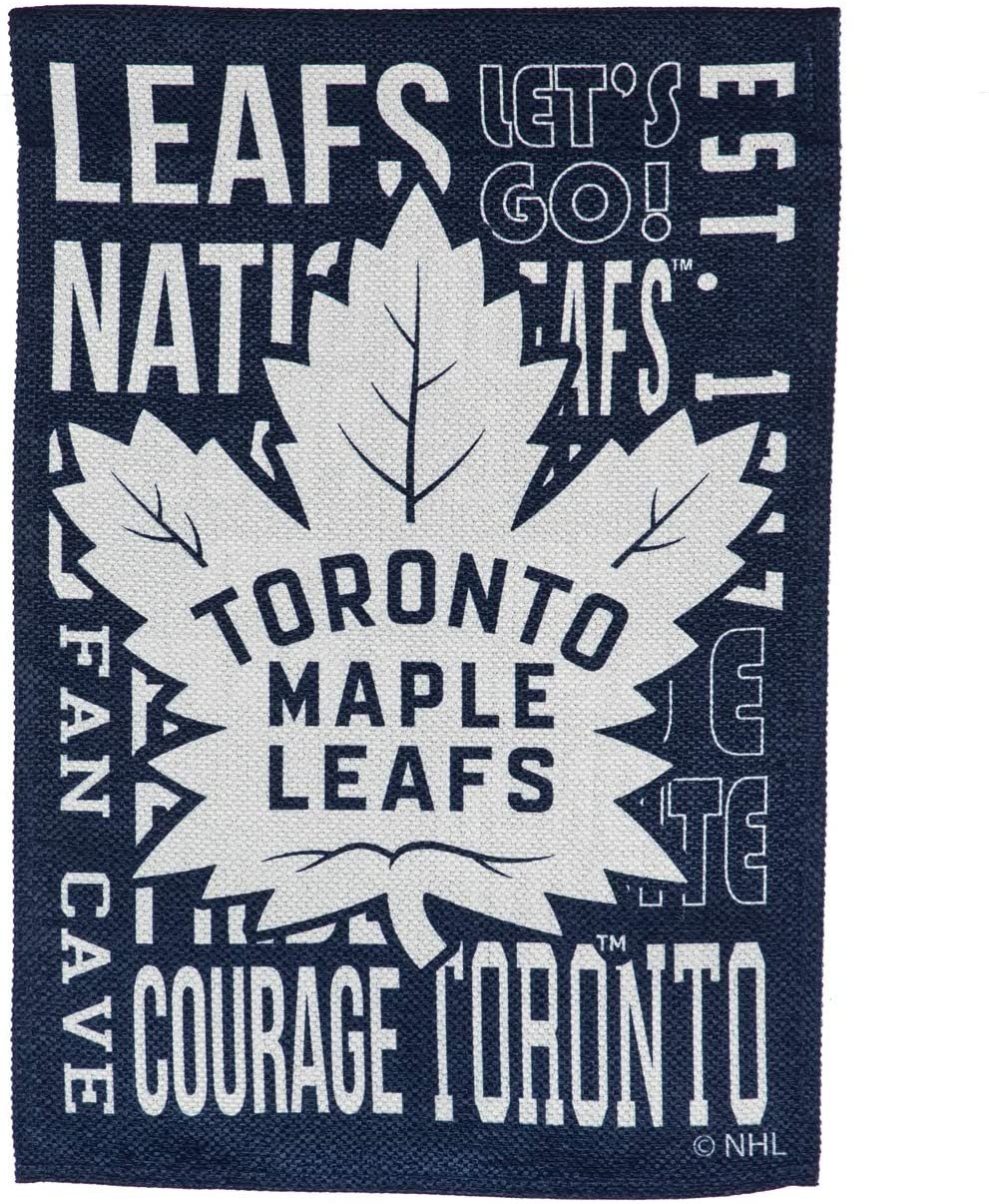 Toronto Maple Leafs Premium Garden Flag Banner, Double Sided, Fan Rules Style, 13x18 Inch
