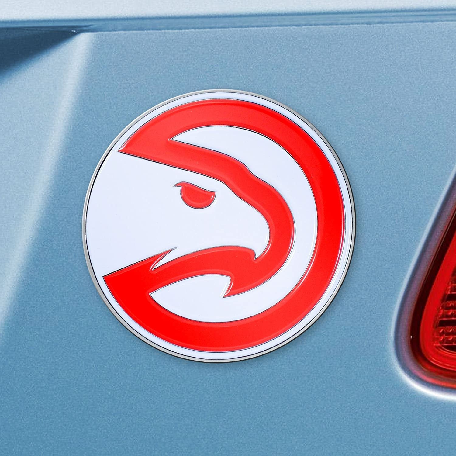 Atlanta Hawks Solid Metal Color Auto Emblem