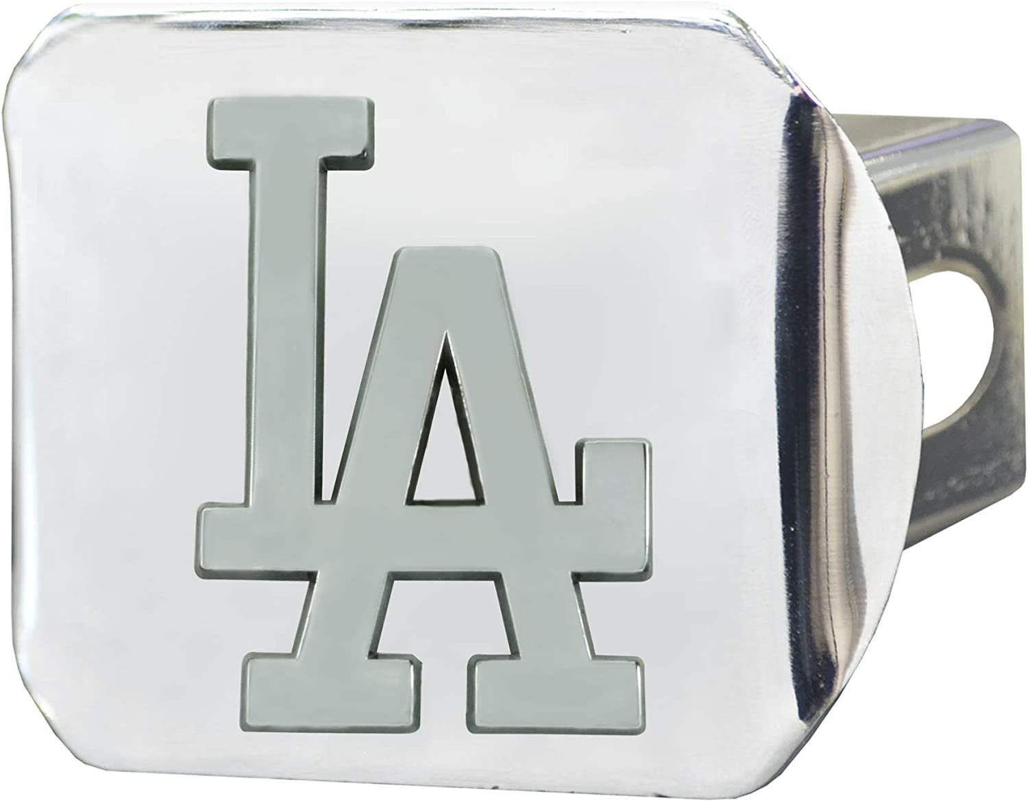 Los Angeles Dodgers Hitch Cover Solid Metal with Raised Chrome Metal Emblem 2" Square Type III