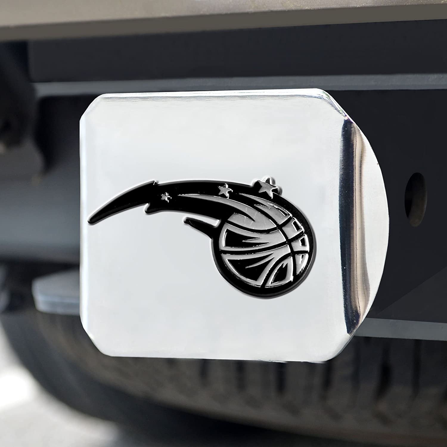Orlando Magic Hitch Cover Solid Metal with Chrome Metal Emblem 2" Square Type III